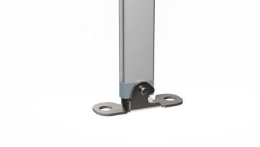 Fiamma Markise F45s Detailansicht vom Ende des Stützfußes