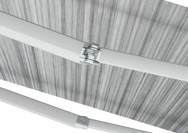 Preview: Fiamma Markise F45s Detailansicht von den Gelenkarmen