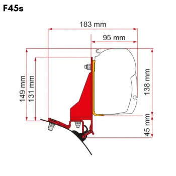 Fiamma Adapter 98655Z206 mit einer F45s
