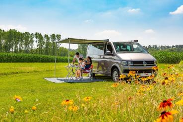 Markise T5 / T6 / T6.1 California F45s FIAMMA Weiß- Tuch Royal Grey grau #06280E01R