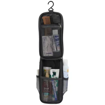 Preview: Washbag Kulturbeutel small blue in der Hand