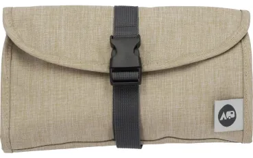 Washbag Kulturbeutel faltbar beige