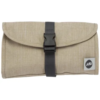 Washbag Kulturbeutel faltbar beige
