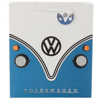 Volkswagen Bulli VW Bus T1 Geschenktasche blau - Extragroß