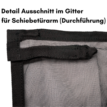 Insektenschutzgitter Moskitonetz Schiebetür T3 VW Bus - Magnetbefestigung - Detail