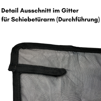 Preview: Detail Ausschnitt im Gitter für Schiebetürdurchführung