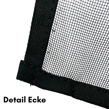 Preview: Detailansicht der vernähten Ecke vom Insektenschutzgitter