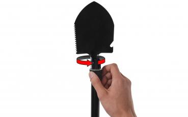 2in1 Klappschaufel und Pickel in einem -  mit Aufbewahrungstasche