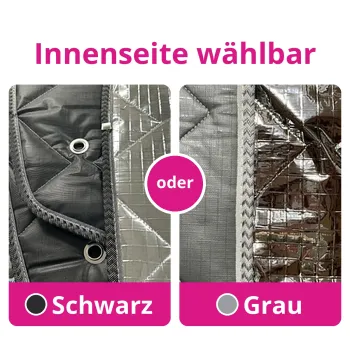 Konfiguration Standard Thermomatten grau oder schwarz