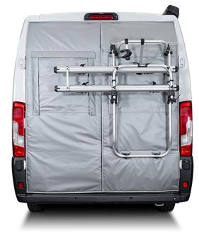 VanSpace Außenisolierung Hecktüren Citroën, Fiat, Opel, Peugeot Höhe H2 mit Fahrradträger