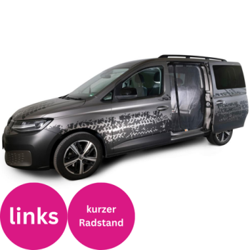 VanQuito Moskitonetz VW Caddy 5 / Ford Tourneo Connect ab 5/2022 Schiebetür links - kurzer Radstand