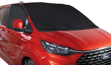 VanSpace Front- und Seitenscheiben-Cover im 3er-Set, schwarz, Ford Custom V710 (ab 2023) / VW Neuer Transporter / Caravelle