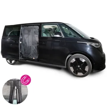 VanQuito Moskitonetz für VW ID BUZZ Schiebetür rechts (Beifahrerseite) langer Radstand - Magnetreißverschluss