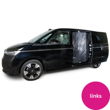 VanQuito Schiebetürenmoskitonetz Reißverschluss, VW T7, Fahrerseite links, Maschenweite Standard