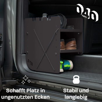 Preview: DIY Schuhregal schwarz montiert