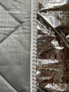 Detail Thermomatten innen grau / außen silber