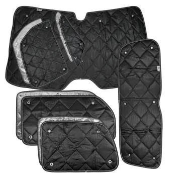 Set: Thermomatten Komplettset 10-teilig schwarz VW ID BUZZ kurzer Radstand
