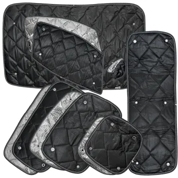 Set: Thermomatten Komplettset 12-teilig schwarz Nissan NV 200 (2009-2021) kurzer Radstand