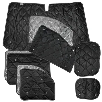 Set: Thermomatten schwarz Komplettset 9-teilig Renault Kangoo 2008-2021