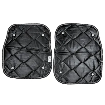 Set: Thermomatten schwarz Komplettset 9-teilig Ford Tourneo Custom V710 ab 10/2023 / VW neuer Transporter langer Radstand