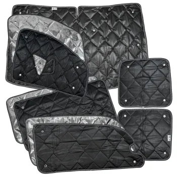 Set: Thermomatten schwarz Komplettset 9-teilig Mercedes Vito/Viano 2004-2014 (639) kurzer Radstand