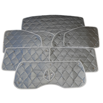 Set: Thermomatten Komplettset 8-teilig Mercedes Vito  ab 2014 kurzer Radstand für Heckklappe