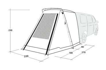 Outwell Heckzelt Sand VAN