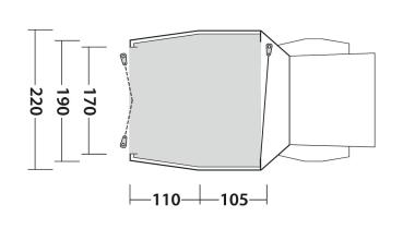 Outwell Heckzelt Dune SUV - Freistehend