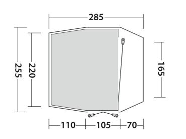Outwell Desert VAN Heckzelt oder Schiebetür - Freistehend