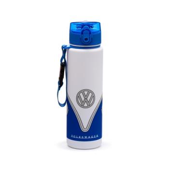 Volkswagen VW T1 Camper Bus Blau Pop Top 600ml Bruchsichere Wasserflasche