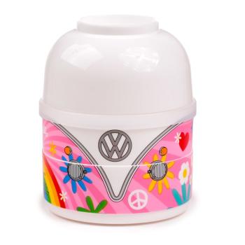 Volkswagen VW T1 Bulli Summer Runde Bento Box Lunchbox mit 3 Fächern
