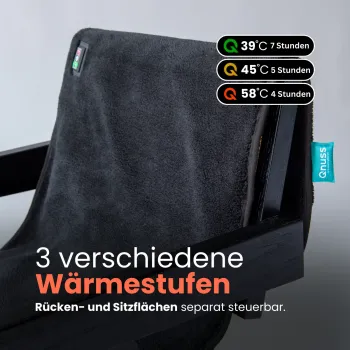 Qnuss Qleed Heizdecke Ecru - auch als Matratzenauflage geeignet (135*45 cm)
