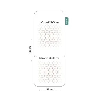 Qnuss Qleed Heizdecke Ecru - auch als Matratzenauflage geeignet (135*45 cm)
