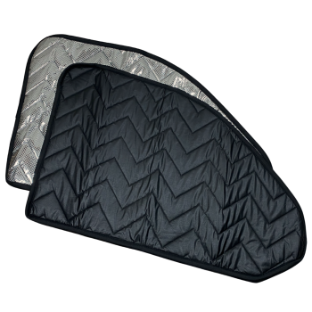 Preview: Thermomatten Seitenscheiben schwarzer Innenseite und silberne Außenseite