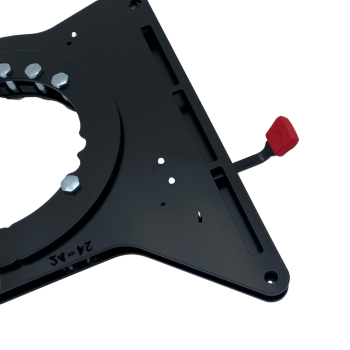 Detailsaufnahme Drehkonsole, Verstellhebel