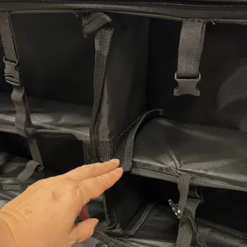 Fensterpacktasche für VW Caddy 5 Maxi Rückseite mit Paneel