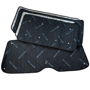Thermomatten Wohnraum + Heck VW Transporter T5 / T6 langer Radstand schwarz