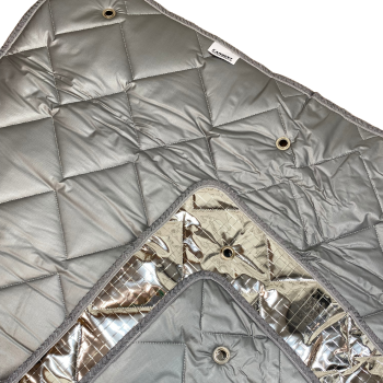 Detail Thermomatten innen grau / außen silber