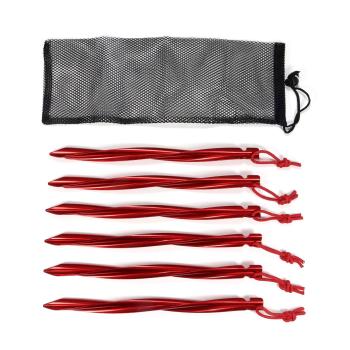 BasicNature Zelthering 'Y-Stake Spiral' 5 Stück inkl. Tasche