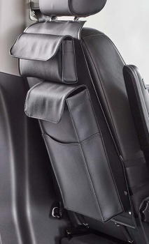 VanEquip Rückenlehntasche "Premium" für California Ocean, Coat, T5/T6/T6.1 Ausbau, Marco Polo mit großen Volumentaschen, schwarz