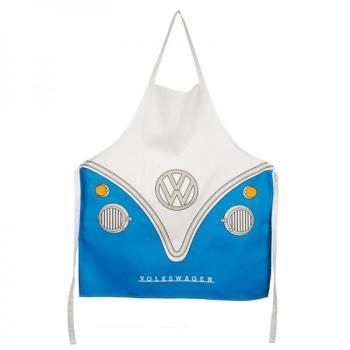 Poly Baumwoll Schürze - VW Bus Wohnmobil VW T1 Blau