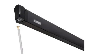 Preview: Markise Thule Omnistor 4200 Länge 260, Gehäuse silber eloxiert, Tuch Mystic grau