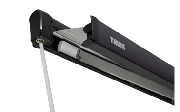 Preview: Markise Thule Omnistor 4200 Länge 260, Gehäuse silber eloxiert, Tuch Mystic grau