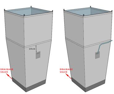 Skizze der VANCABIN Indoor-Duschzelt Indoor und Outdoor