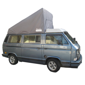 montierte Wetterschutzhaube an einem VW T3