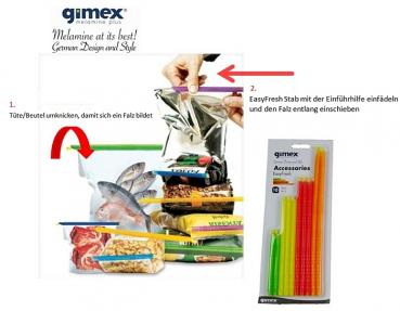 Beutelverschlüsse 10-tlg. Gimex Easy Fresh