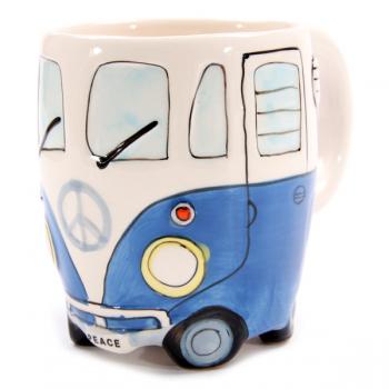 Wohnmobil Tasse für Busfahrer blau