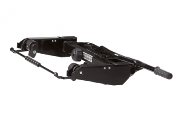 Set: Heckbox mft Backbox für die Anhängekupplung - abklappbar - Breite 1540 mm - silber - incl.  Back Carrier Grundträger