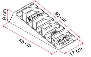 Auffahrkeile Fiamma Level pro - grau - 5t pro Achse
