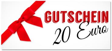 Warengutschein im Wert von 20 Euro